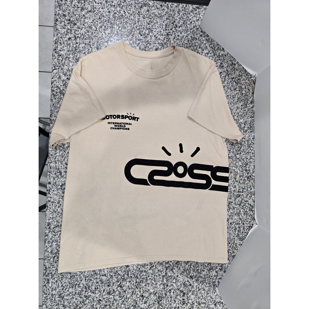 Travis Scott Moto Cross Tee MEDIUM Beige